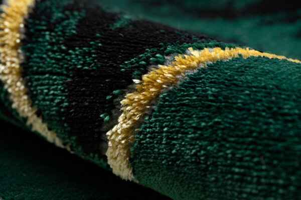 Dywany Łuszczów , Kusový koberec Emerald 1020 green and gold kruh, 120x120 (priemer) kruh, zelená, obývacia izba