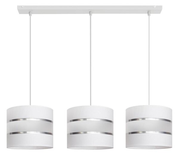 Luster na lanku HELEN 3xE27/15W/230V biela