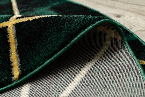 Dywany Łuszczów, Kusový koberec Emerald 1022 green and gold kruh, 120x120 (priemer) kruh, zelená, obývacia izba