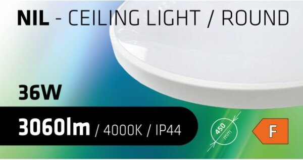 LED Kúpeľňové stropné svietidlo CIRCLE LED/36W/230V 4000K pr. 45 cm IP44 biela