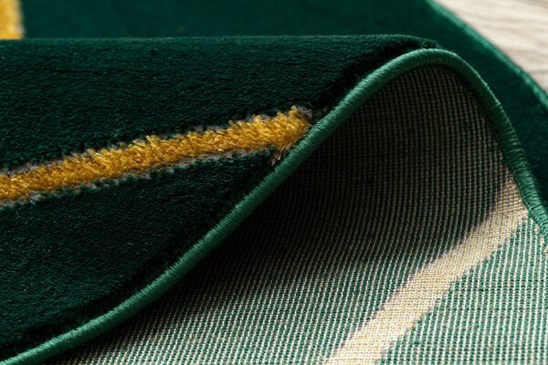 Dywany Łuszczów , Kusový koberec Emerald 1013 green and gold kruh, 120x120 (priemer) kruh, zelená, chodba / predsieň