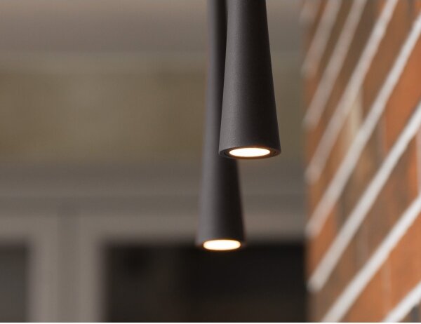 MAXLIGHT P0372 - LED Luster na lanku COFFEE LED/7W/230V pr. 3 cm čierna