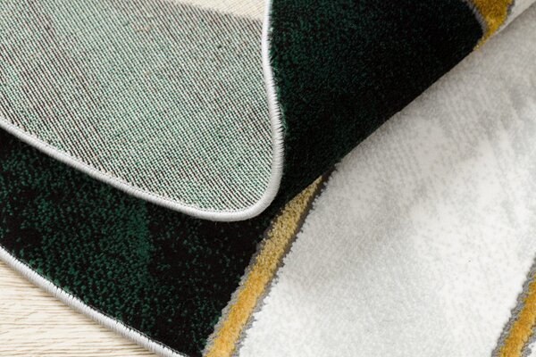 Dywany Łuszczów, Kusový koberec Emerald 1015 green and gold kruh, 120x120 (priemer) kruh, zelená, obývacia izba