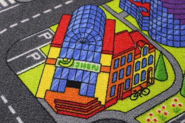 Associated Weavers, Detský kusový koberec cesty Big City, 95x133, viacfarebná, detská izba