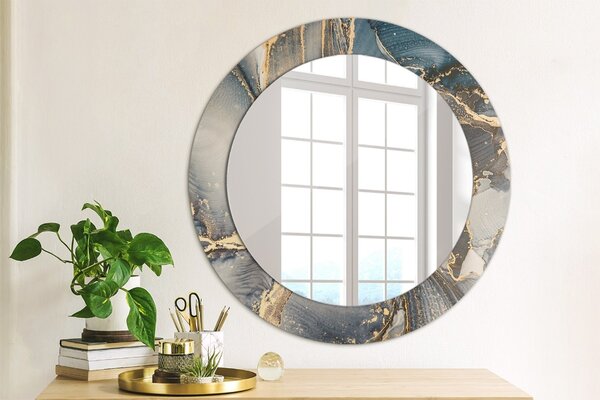 Okrúhle ozdobné zrkadlo Abstraktná tekutina