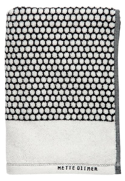 Čierno-biele bavlnené uteráky v súprave 2 ks 40x60 cm Grid - Mette Ditmer Denmark