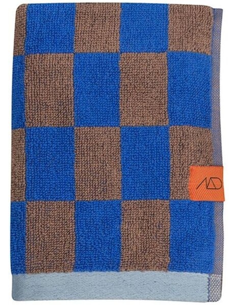 Modro-hnedá osuška z bio bavlny 70x133 cm Retro - Mette Ditmer Denmark