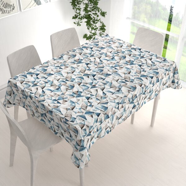 Biante Dekoračný obdĺžnikový obrus Porto PRT-007 Modro-hnedé kryštály 50x100 cm