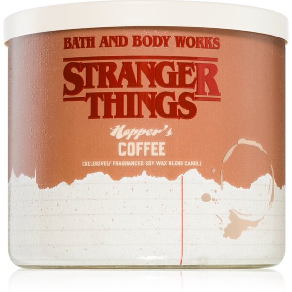 Bath & Body Works Stranger Things Hopper's Coffee vonná sviečka 411 g