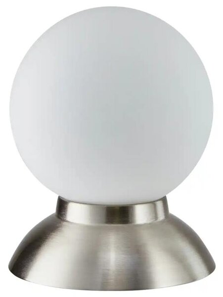 Stolná lampa 10682519 matný nikel/biela