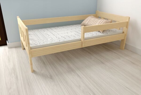 MAXMAX Detská posteľ MAJA z masívu borovice - 200x90 cm - prírodná