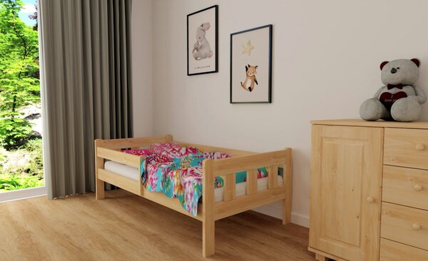 MAXMAX Detská posteľ z masívu borovice MÁJA - 200x90 cm - prírodná