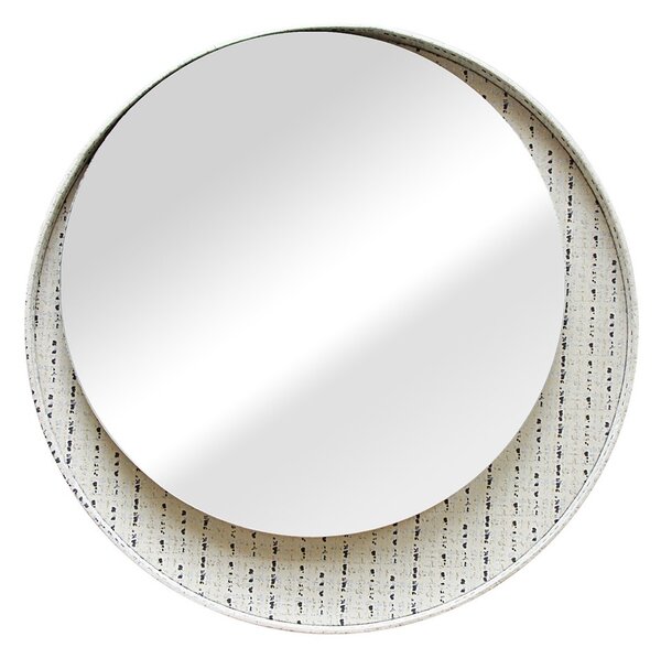 HOMEDE Dekoratívne nástenné zrkadlo SENSE biele