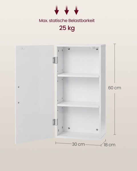 Závesná kúpeľňová skrinka BBK322WB01