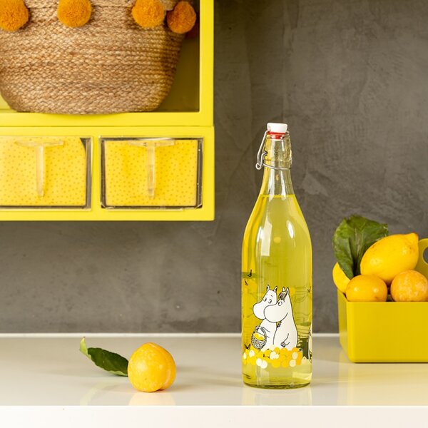 Muurla Sklenená fľaša Moomin Fruits 1l
