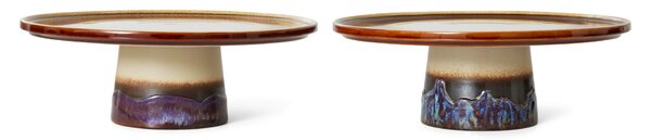 Tortový stojan z kameniny 70's Orbit 27 cm