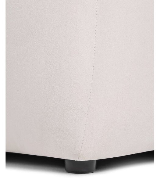 Krémová zamatová pohovka 225 cm Cube – Selection