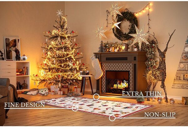 Červený behúň s vianočným motívom 80x200 cm Red Christmas – Villeroy&Boch
