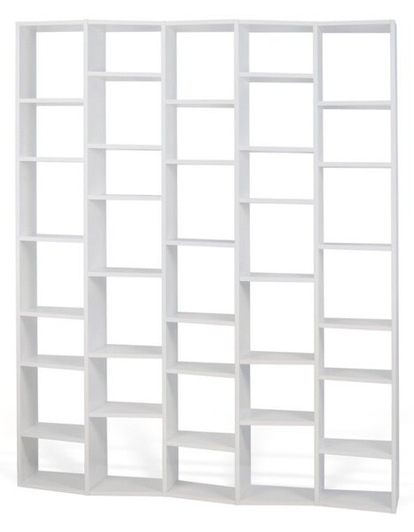 Biela knižnica 182x224 cm Valsa – TemaHome
