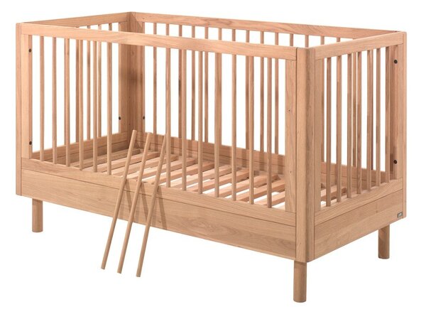 Postieľka z dubového dreva 70x140 cm v prírodnej farbe Forrest – Vipack