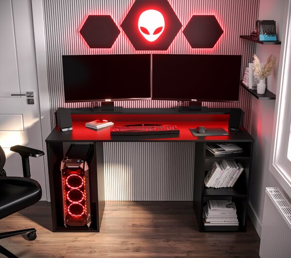 Herný stôl GAMER 1 - čierna