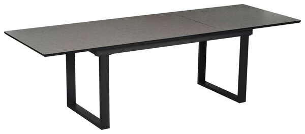 JEDÁLENSKÝ STÔL, sivá, čierna, 180-260/90/76 cm MID.YOU - Online Only jedálne, Online Only