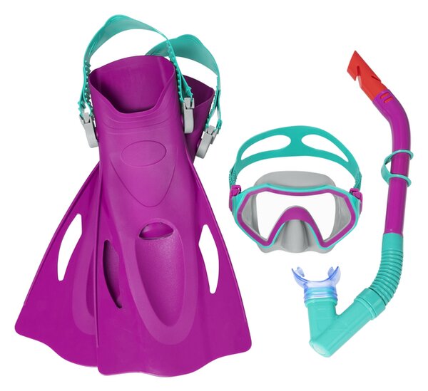 Bestway Bestway potápačská súprava – ružové okuliare, plutvy a šnorchel 25046
