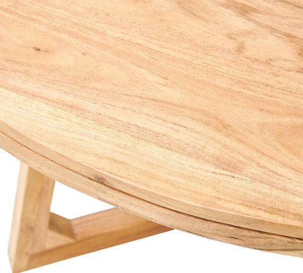 JEDÁLENSKÝ STÔL, akácia, farba akácie, 120/120/76 cm MID.YOU - Stoly, Online Only
