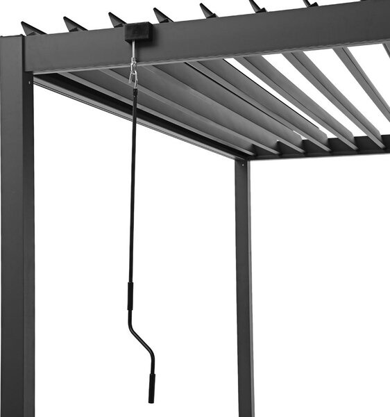 Hliníková bioklimatická pergola s lamelami 4 x 4 M