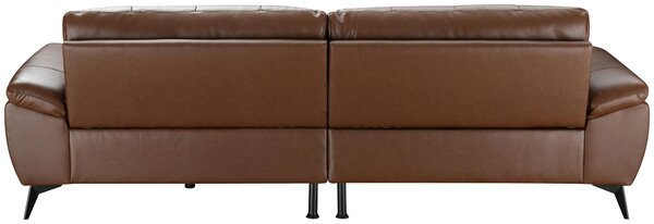 ROHOVÁ SEDAČKA, textil, koža, hnedá MID.YOU - Sedačky, Online Only