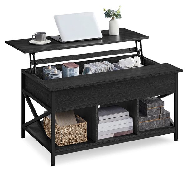 KONFERENČNÝ STOLÍK, sivá, čierna, kov, kompozitné drevo, 100/60/48 cm MID.YOU - Stolíky do obývačky, Online Only