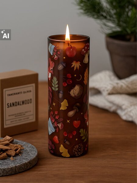 Sinsay - Vonná sviečka Sandalwood - hnedá