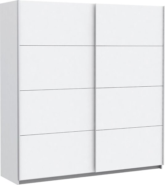 ŠAT. SKRIŇA S POSUV. DVERAMI, biela, 200/210/61 cm Ti'me - Skrine