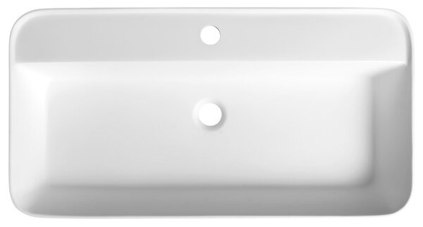 Sapho Sapho, BRAHEA zápustné umývadlo, Rockstone, 75x39 cm, biela mat, BE775