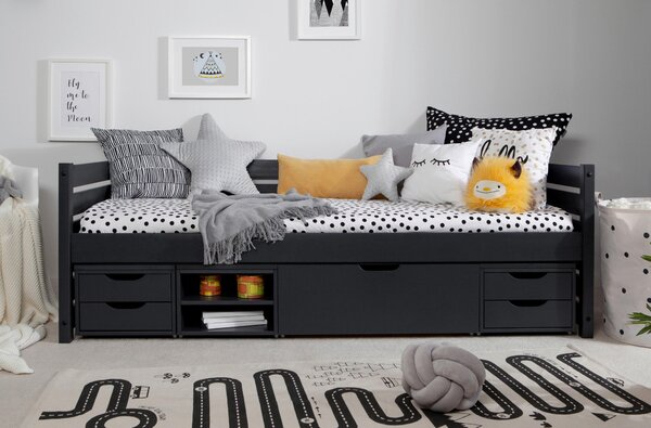POSTEĽ S ÚLOŽNÝM PRIESTOROM, 90/200 cm sivá MID.YOU - Detské izby, Online Only