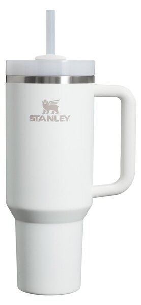 Biela termoska so slamkou z nehrdzavejúcej ocele 1,18 l Quencher H2.0 FlowState Tumbler Frost – Stanley