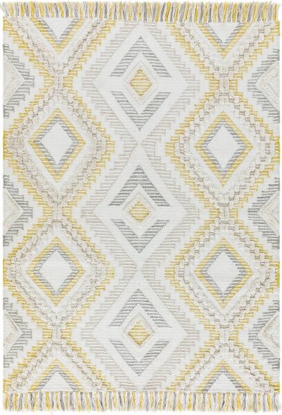 ASIATIC LONDON Alfresco Carlton Mustard - koberec ROZMER CM: 200 x 290
