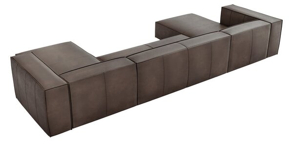 Hnedá kožená rohová pohovka (do "U") Madame - Windsor & Co Sofas