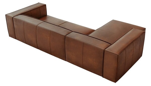 Koňakovohnedá kožená rohová pohovka (ľavý roh) Madame - Windsor & Co Sofas