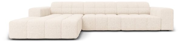 Krémová rohová pohovka (ľavý roh) Chicago – Cosmopolitan Design