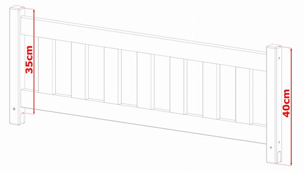 NovýNábytok.sk Detská posteľ 90 x 200 cm KARLA (s roštom a úl. priestorom) (biela). Akcia -20%. Vlastná spoľahlivá doprava až k Vám domov. 1013313
