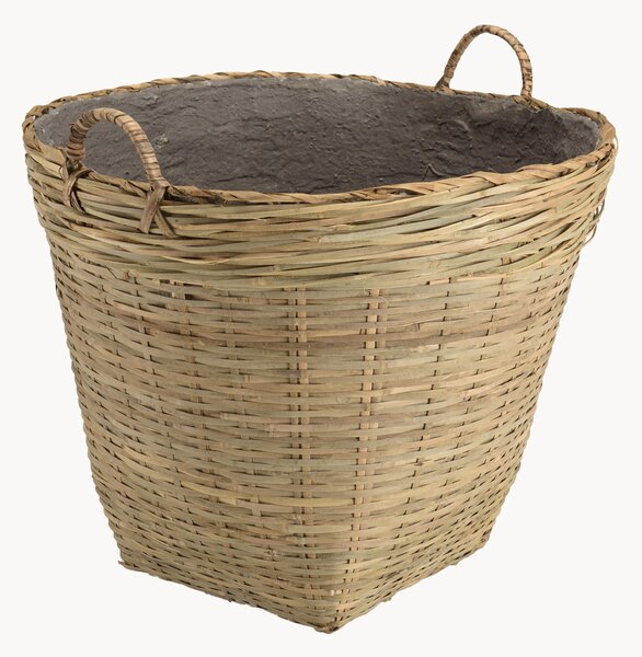 Bambusový záhradný obal na kvetináč s úchytmi Hector