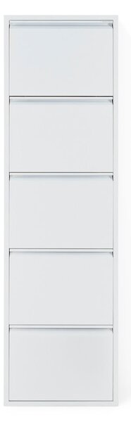 Biela kovová výklopná skrinka na topánky 50x169x15 cm Billy – Spinder Design