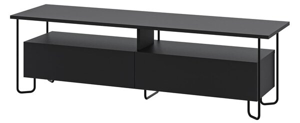 Čierny TV stolík 150x45 cm Dilly – Marckeric