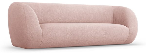 Svetloružová pohovka z textílie buklé 230 cm Essen – Cosmopolitan Design