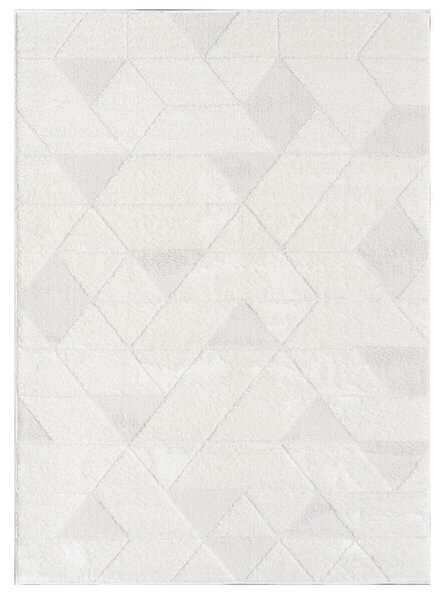 Angel Carpet, Kusový koberec Aurora 11 White, 60x110, biela, kancelária