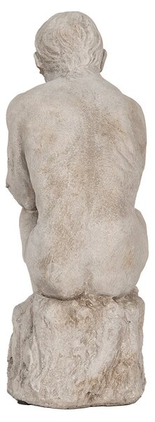 Šedá antik cementová socha muža - 16*12*31 cm - Clayre & Eef