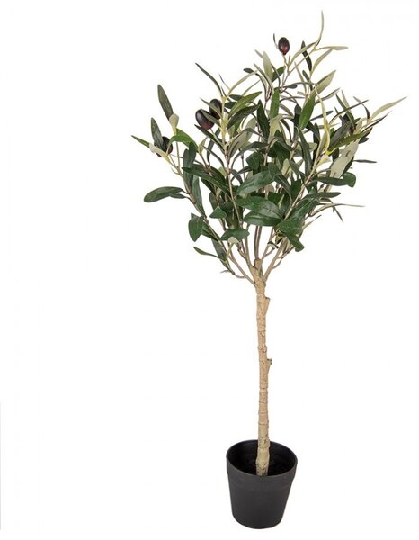 Dekorácia umelý stromček olivovník s olivami Olea Tree - 15*15*70 cm - Clayre & Eef