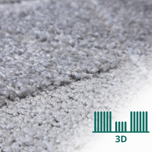 Angel Carpet, Kusový koberec Aurora 11 Grey, 80x150, šedá, kancelária