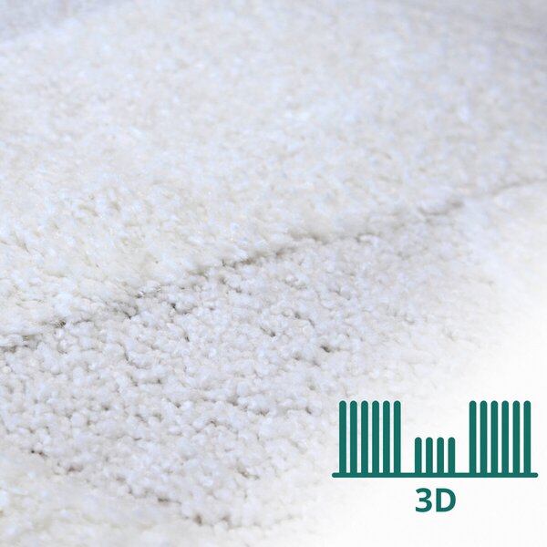 Angel Carpet, Kusový koberec Aurora 11 White, 60x110, biela, kancelária